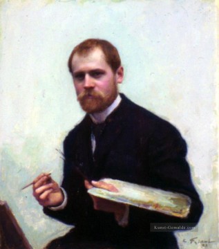  realismus - Selbst Porträt Realismus Emile Friant